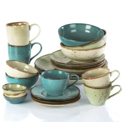 CreaTable Suppenteller NATURE COLLECTION wasserblau