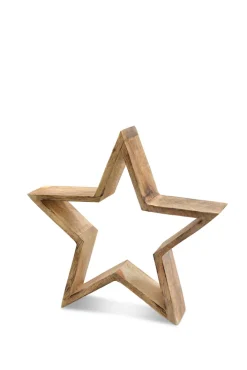 Deko Objekt BLACK FORREST Mango 30 x 30 x 6,5 cm Braun