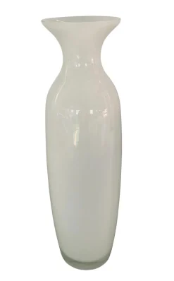 Deko Vase 40 cm weiß