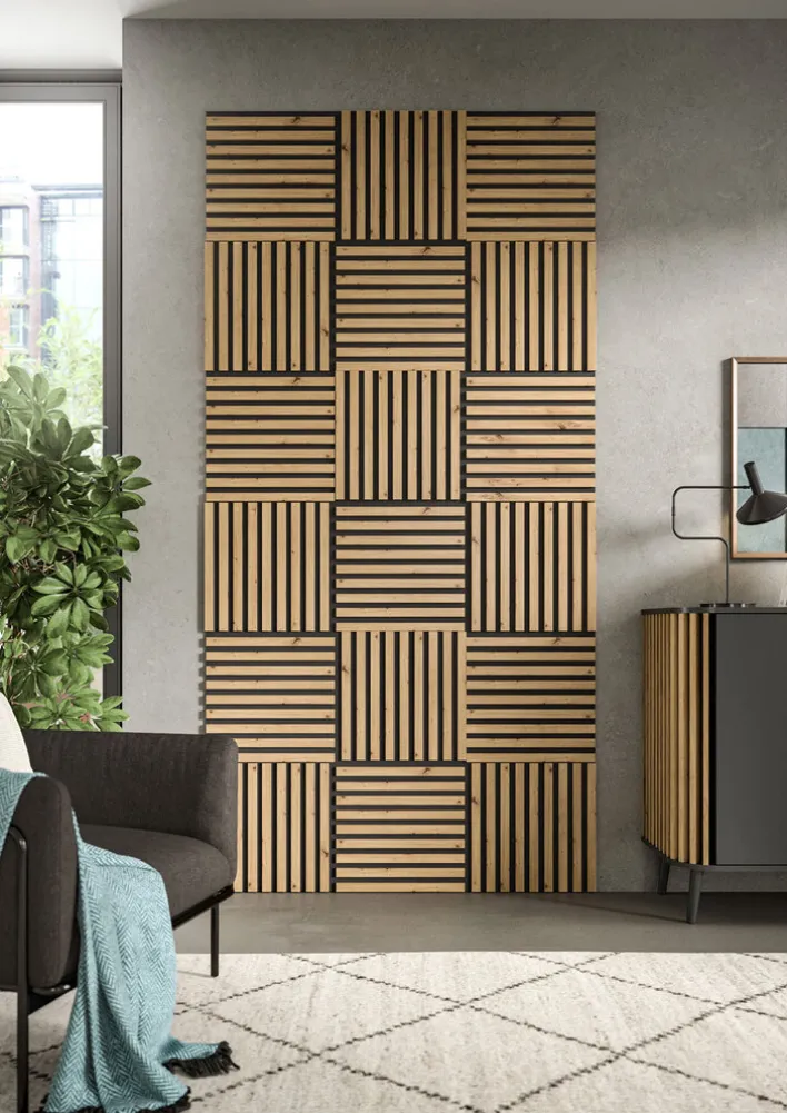 Dekopaneel 4er-Set 40 x 40 cm Artisan-Dekor