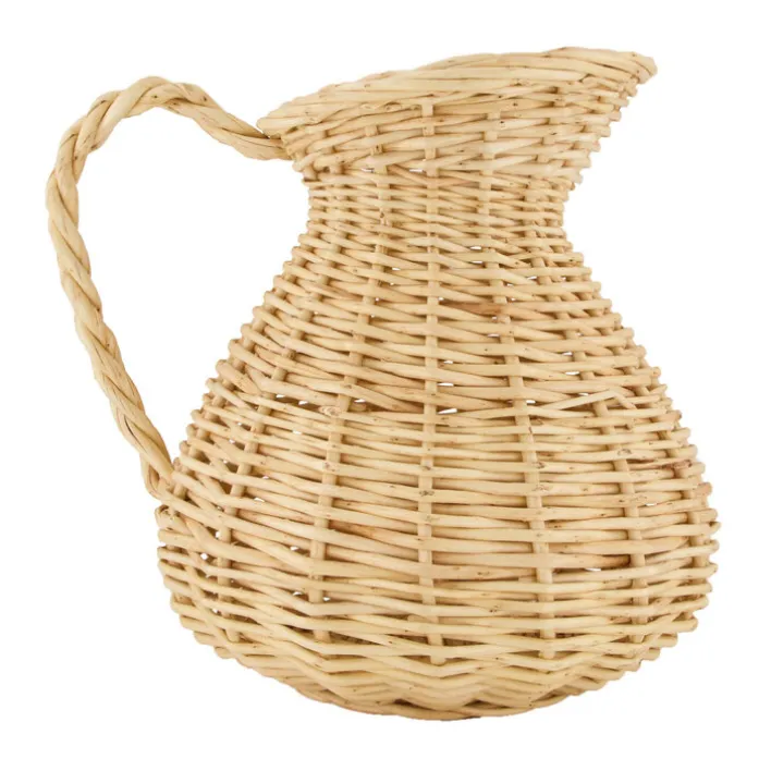 Dekovase 28 cm Weide naturfarbig