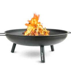 deluxe4home Feuerschale XL 58 cm schwarz