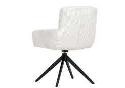 Drehsessel ALICE Cordbezug beige/schwarz