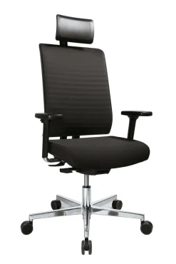 Drehstuhl METAS Stoffbezug Schwarz