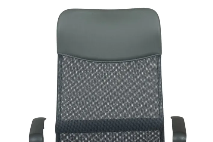 Drehstuhl mit Armlehnen Chromfarbig/ Grau