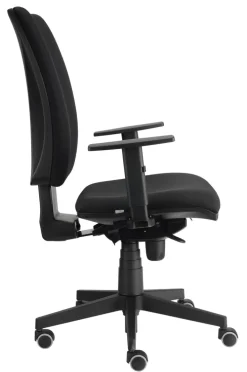 Drehstuhl SOLID I 64 x 119 x 64 cm schwarz