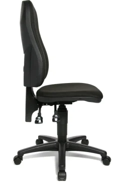 Drehstuhl Stoffbezug Schwarz