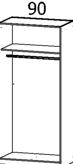 Drehtürenschrank CASE weiß
