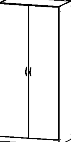 Drehtürenschrank CASE weiß