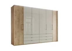 Drehtürenschrank CLIVO braun/ beige