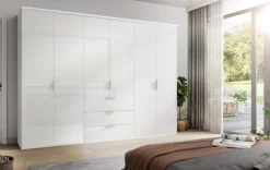 Drehtürenschrank DIOSO 301 x 226 cm weiß