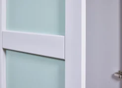 Drehtürenschrank KILIAN 92 x 205 cm weiß/ pastellgrün