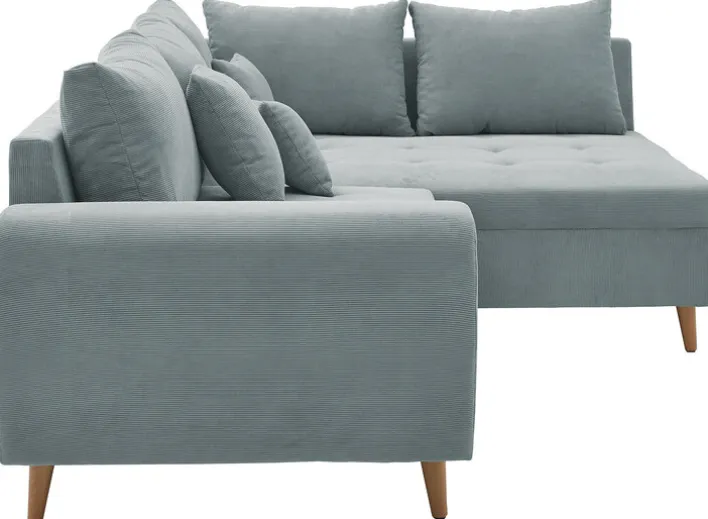 Ecksofa CARLA 249 x 175 cm mintgrün