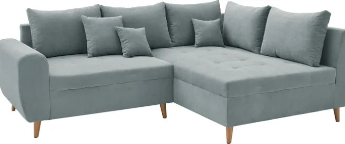 Ecksofa CARLA 249 x 175 cm mintgrün