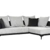 Ecksofa CONTES schwarz/ grau