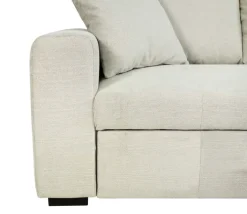 Ecksofa HOLDEN 239 x 158 cm cream