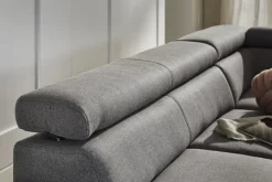 Ecksofa LONIGO 247 x 196 cm grau