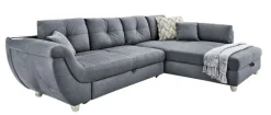 Ecksofa MACARIO 330 x 207 cm grau