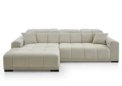 Ecksofa MACON 195 x 301 cm Cord beige