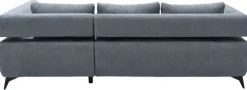 Ecksofa PARIS 267 x 188 cm graublau