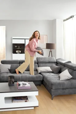 Ecksofa PRAG 282 x 189 cm grey