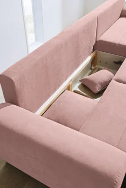 Ecksofa R SF 320 x 214 cm rose