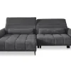 Ecksofa RAY 179 x 277 Cord dunkelgrau