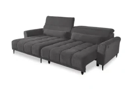 Ecksofa RAY 179 x 277 Cord dunkelgrau