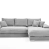 Ecksofa ROMAN 285 x 176 cm hellgrau