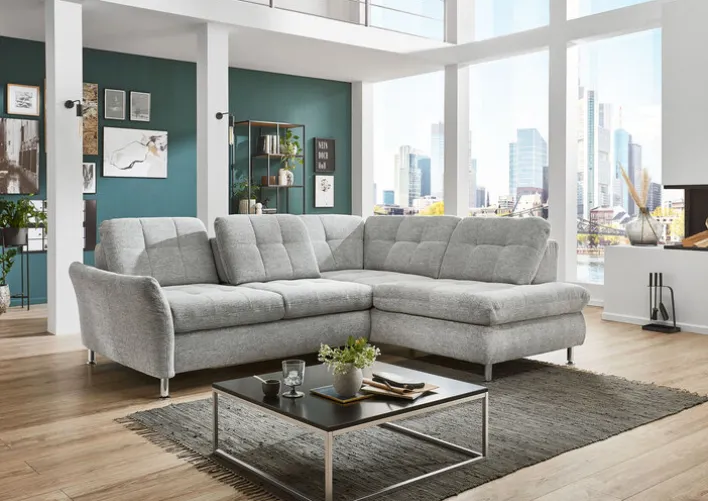 Ecksofa SEVRAN 242 x 210 cm alu
