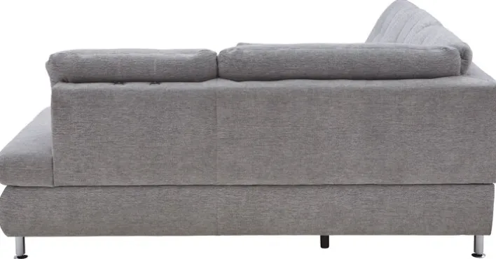 Ecksofa SEVRAN mit Schlaffunktion 242 x 210 cm alu