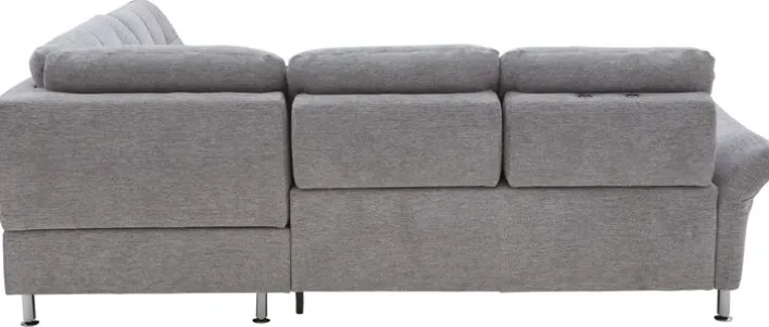 Ecksofa SEVRAN mit Schlaffunktion 242 x 210 cm alu