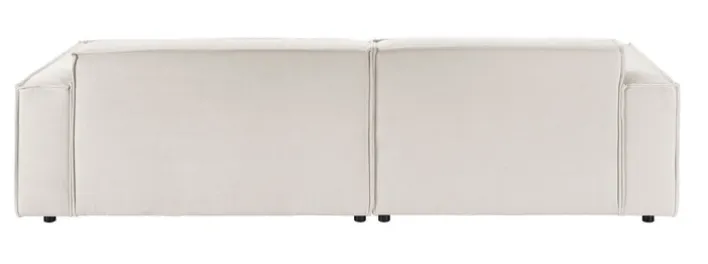 Ecksofa UPPER EAST 168 x 276 cm weiß