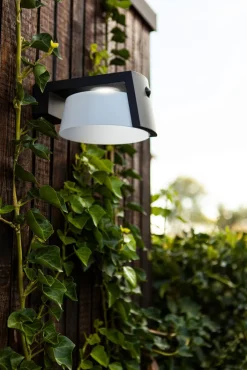 ECO-LIGHT LED Solar Außenwandleuchte MOON B anthrazit