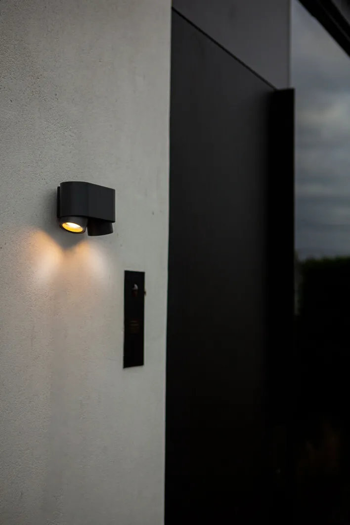 ECO-LIGHT Retrofit LED Außenwandleuchte CYPRES anthrazit