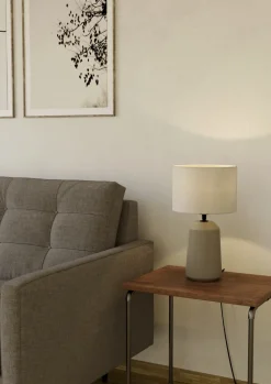 EGLO Retrofit Tischlampe CAPALBIO 41 cm sand /weiß