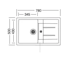 Einbauspüle TION schwarz