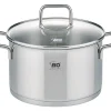 ELO Kochtopf mit Glasdeckel CITRIN 20 cm Edelstahl silber
