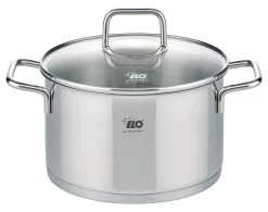 ELO Kochtopf mit Glasdeckel CITRIN 20 cm Edelstahl silber