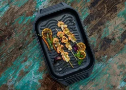 ELO Rechteckbräter KARREE 42x26 cm Aluguss schwarz