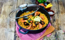 ELO Servierpfanne ALUCAST 28 cm rund schwarz