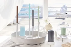 ENGELS KERZEN Kerzenteller AGNETHA 35 cm grau