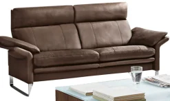 erpo Sofa 2-Sitzer LUCCA Lederbezug Moccabraun