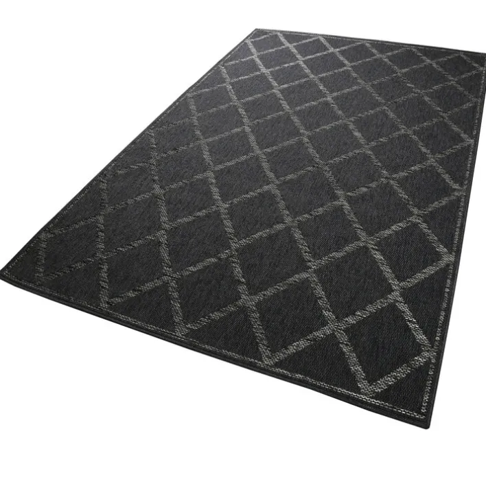 ESPRIT Outdoorteppich RHOMB 120 x 170 cm blau/grau