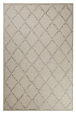ESPRIT Outdoorteppich RHOMB 120 x 170 cm beige/grau