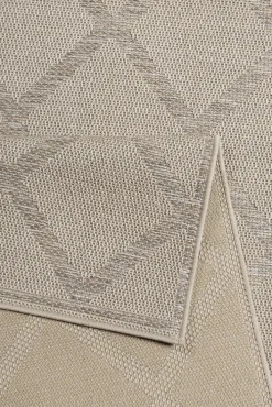 ESPRIT Outdoorteppich RHOMB 120 x 170 cm beige/grau