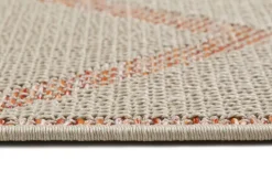 ESPRIT Outdoorteppich RHOMB 80 x 150 cm beige/rot