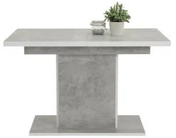 Esstisch ALICE T 120-160 x 80 cm betongrau