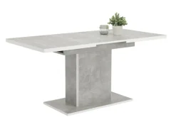 Esstisch ALICE T 120-160 x 80 cm betongrau