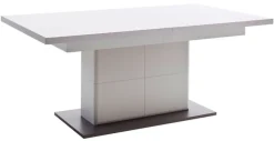 Esstisch AMORA 100 x 180-280 cm NB weiß